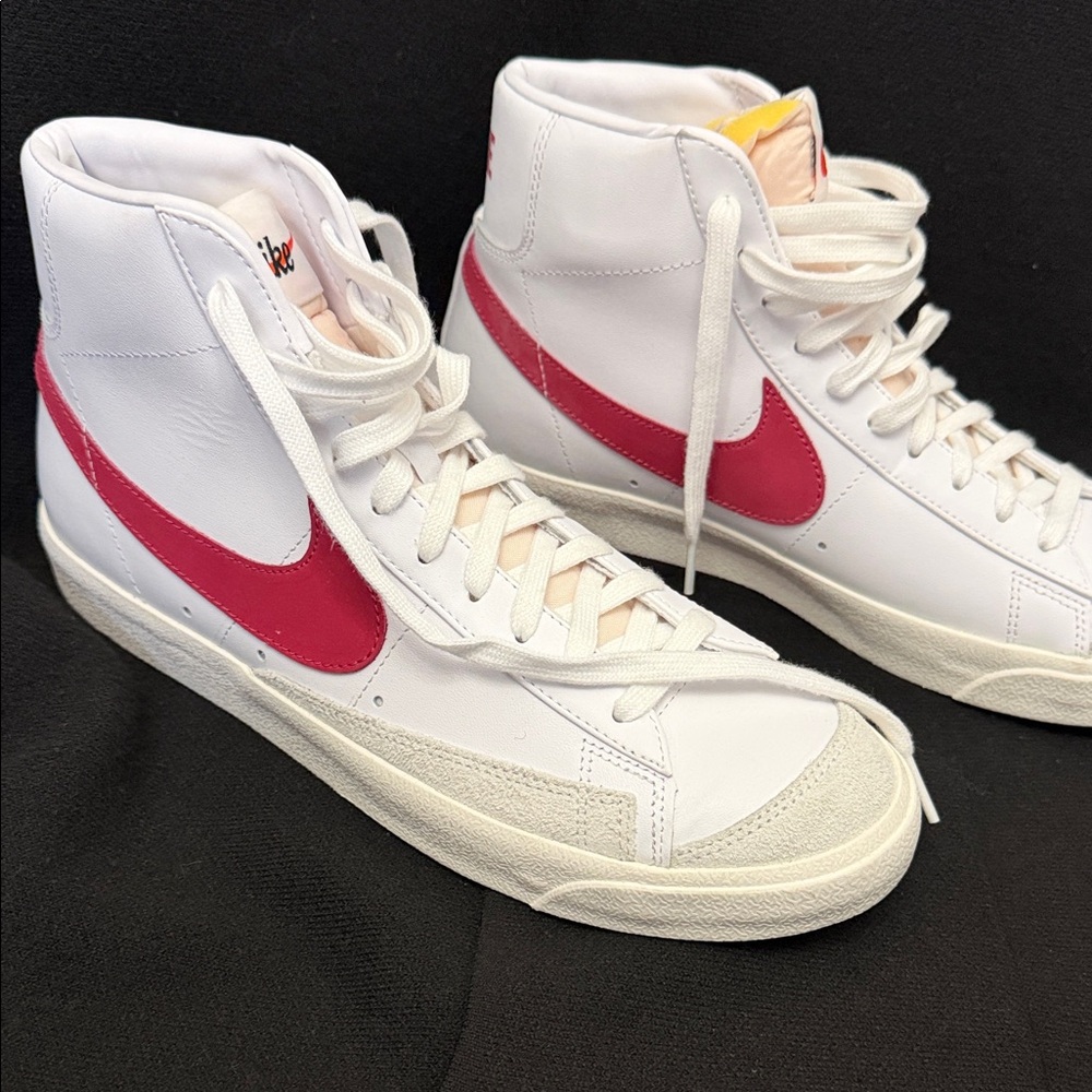 Nike White and Red High-Tops Men’s Size 10
